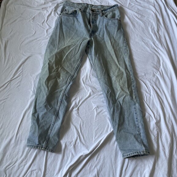 Levis 550 Relaxed Fit Light Wash Tapered Leg Jeans W32 L30 USA Made - Picture 1 of 15